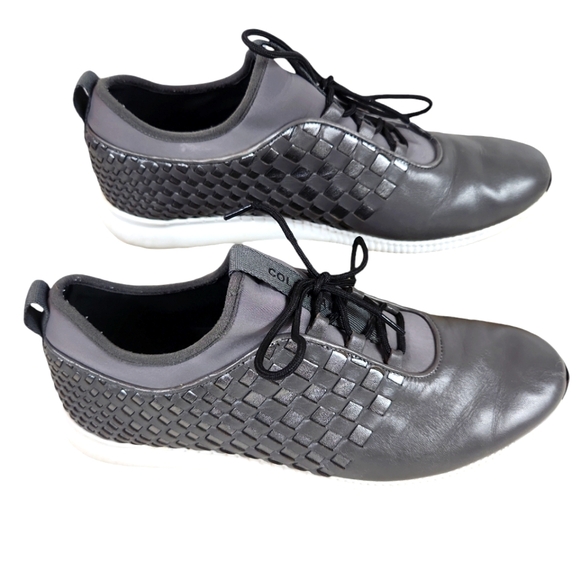 COLE HAAN, Studio Grand, women's Gray Leather casual shoes, Sz 8B - Picture 4 of 9